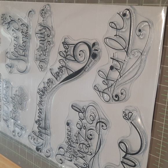 Word Art clear stamp set - Picture 3 of 4